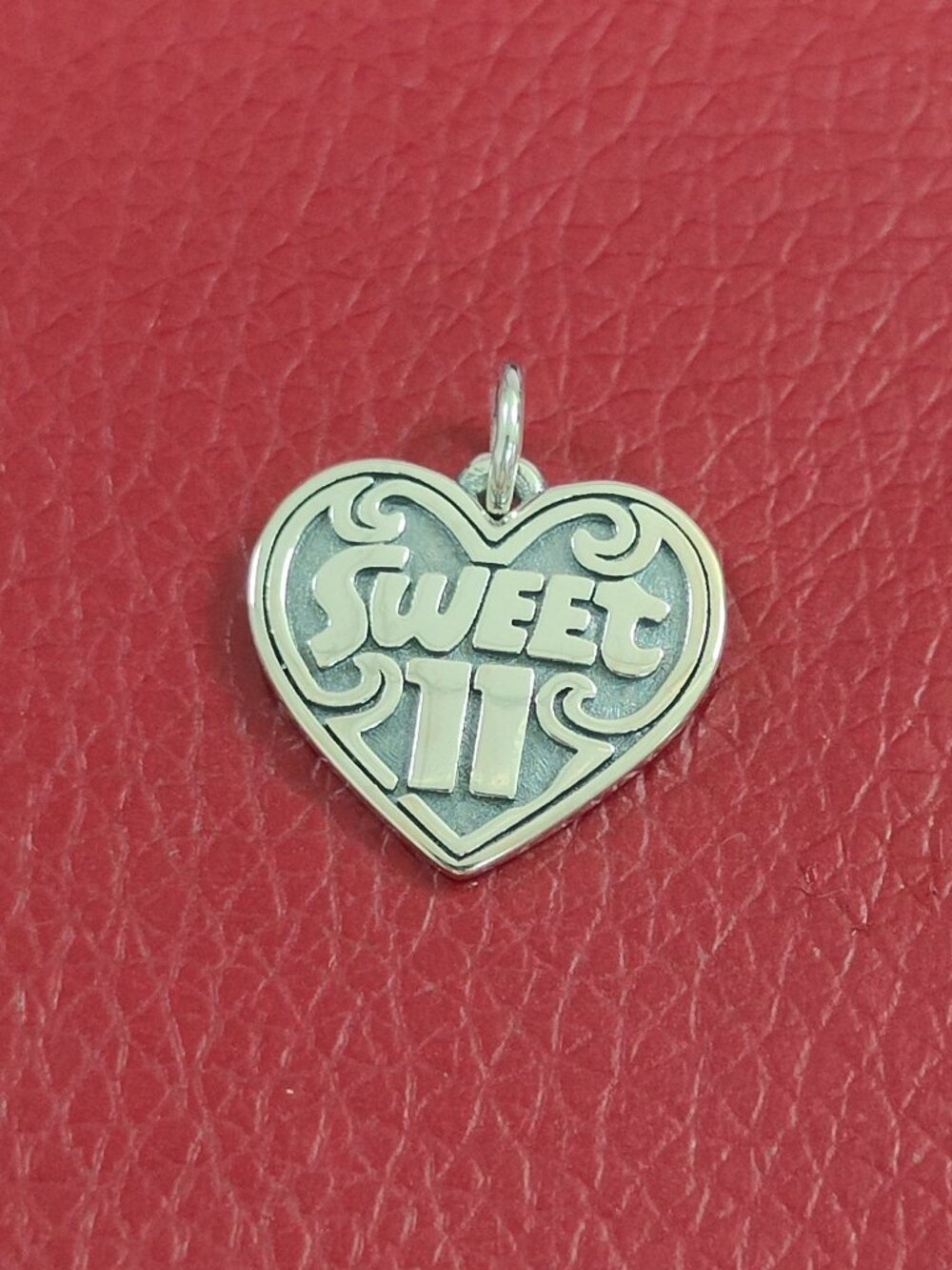 James Avery Sterling Silver "Sweet 11" Charm with box